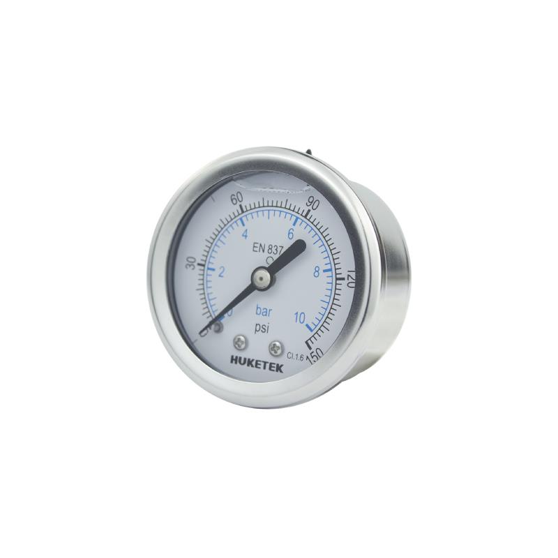 117B  Crimped All SS Liquid Filled Pressure Gauge