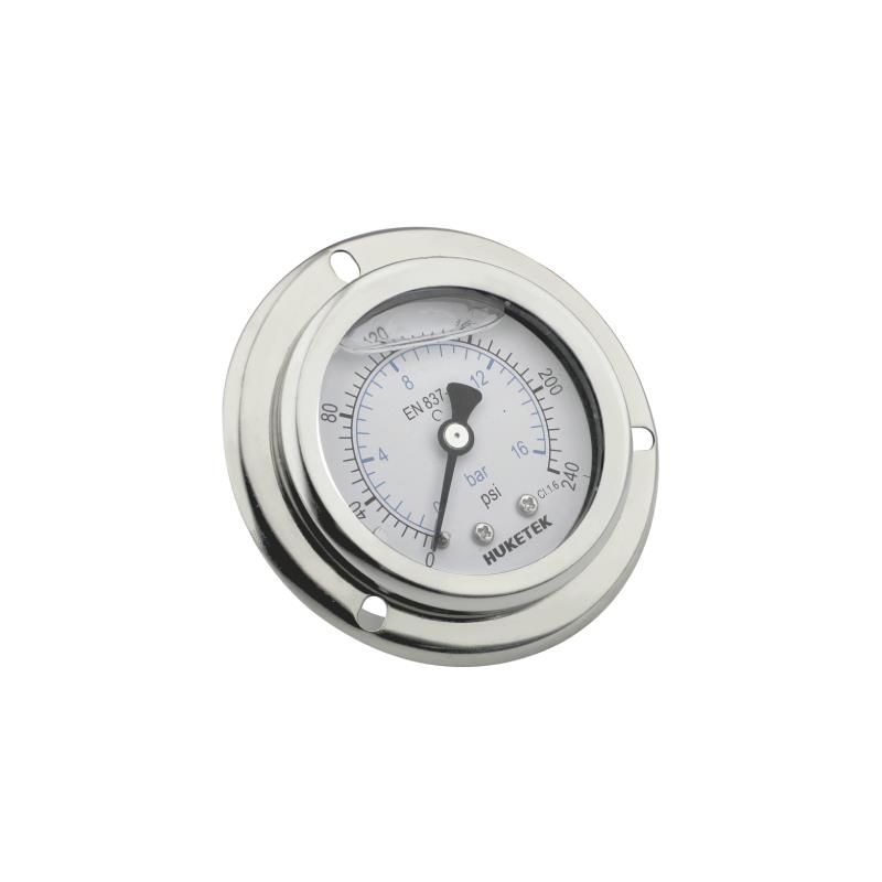 117F  Crimped All SS Liquid Filled Pressure Gauge